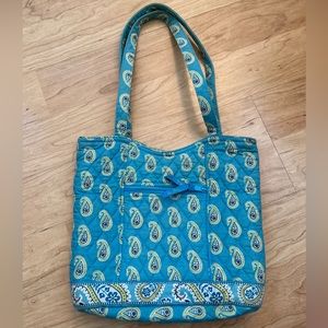 Small Vera Bradley Tote Bermuda Blue